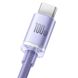 Кабель Baseus Crystal Shine Series USB - Type-C 5A 100W 1.2m Purple (CAJY000405) 00907 фото 2
