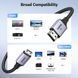 Кабель UGREEN HD163 Mini HDMI на HDMI v2.1 M/M 8K60Hz 4K120Hz Cable 2m Metal Gray (15515) 01148 фото 2