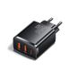 Сетевое зарядное устройство Baseus Compact Quick Charger 1Type-C+2USB 30W Black (CCXJ-E01) 00665 фото 1
