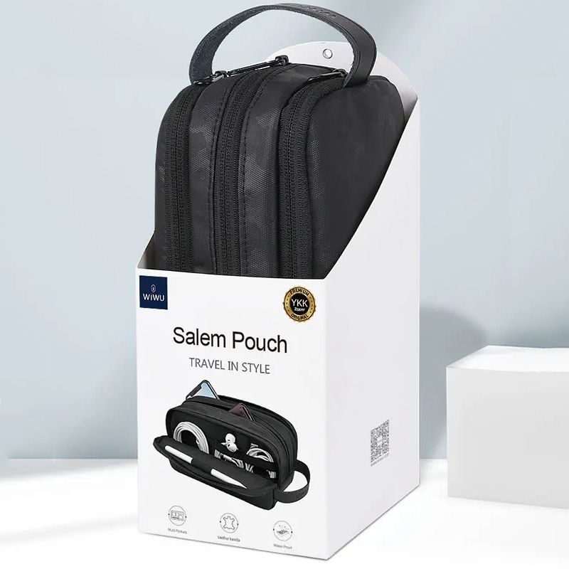 Сумка органайзер для аксесуарів WIWU Salem Pouch Black 01052 фото