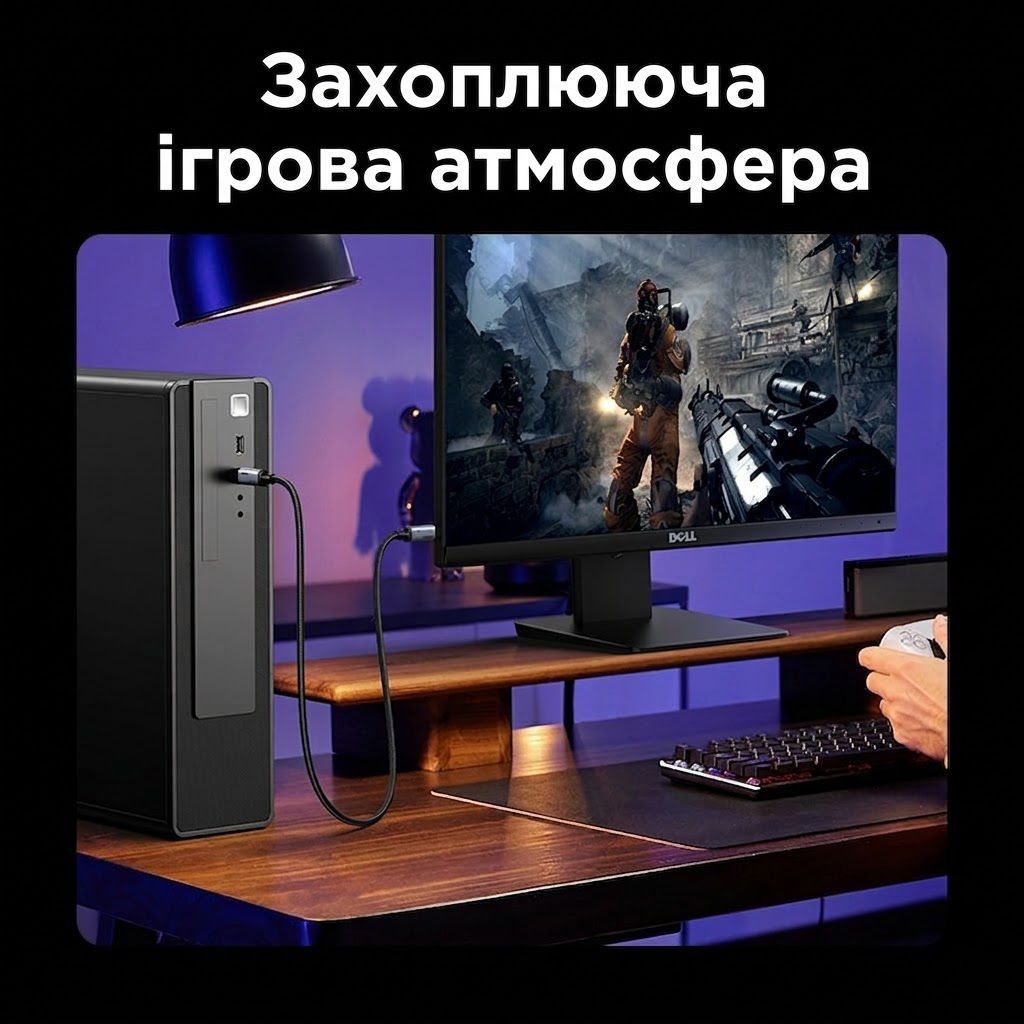 Кабель для трансляції відео Type-C на Type-C UGREEN L706 USB4 Gen 4 Cable 240W 80Gbps 16K@60Hz 1 метр чорний (65383) 01278 фото