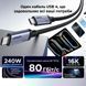 Кабель для трансляції відео Type-C на Type-C UGREEN L706 USB4 Gen 4 Cable 240W 80Gbps 16K@60Hz 1 метр чорний (65383) 01278 фото 2