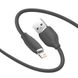 Кабель Baseus Jelly Liquid Silica Gel USB - Lightning 2.4A 1.2m Black (CAGD000001) 00891 фото 1