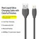 Кабель Baseus Jelly Liquid Silica Gel USB - Lightning 2.4A 1.2m Black (CAGD000001) 00891 фото 3