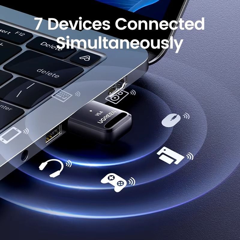 Адаптер блютуз для комп'ютера ноутбука UGREEN CM748 USB Bluetooth 5.4 Adapter Black (35058) 01166 фото