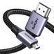 Кабель для видео UGREEN HD164 Micro HDMI на HDMI v2.1 M/M 8K60Hz 4K120Hz Cable 2m Gray (15517) 01268 фото 1