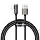Кабель Baseus Legend Series Elbow Fast Charging USB - Lightning 2.4A 2m Black (CALCS-A01) 01015 фото 1