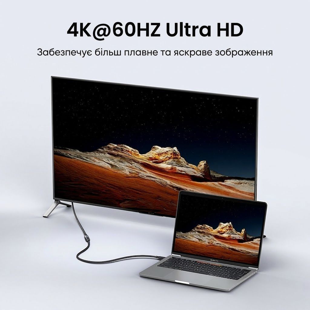 Кабель подовжувач Type-C 3.1 Gen2 тато-мама UGREEN US353 100W Thunderbolt 3 10Gb/s 4K60Hz 1 метр чорний (10387) 01270 фото