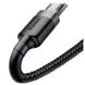 Кабель Baseus Cafule USB - Micro USB 2.4A 0.5m Gray black (CAMKLF-AG1) 00898 фото 2