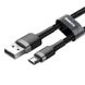 Кабель Baseus Cafule USB - Micro USB 2.4A 0.5m Gray black (CAMKLF-AG1) 00898 фото 1