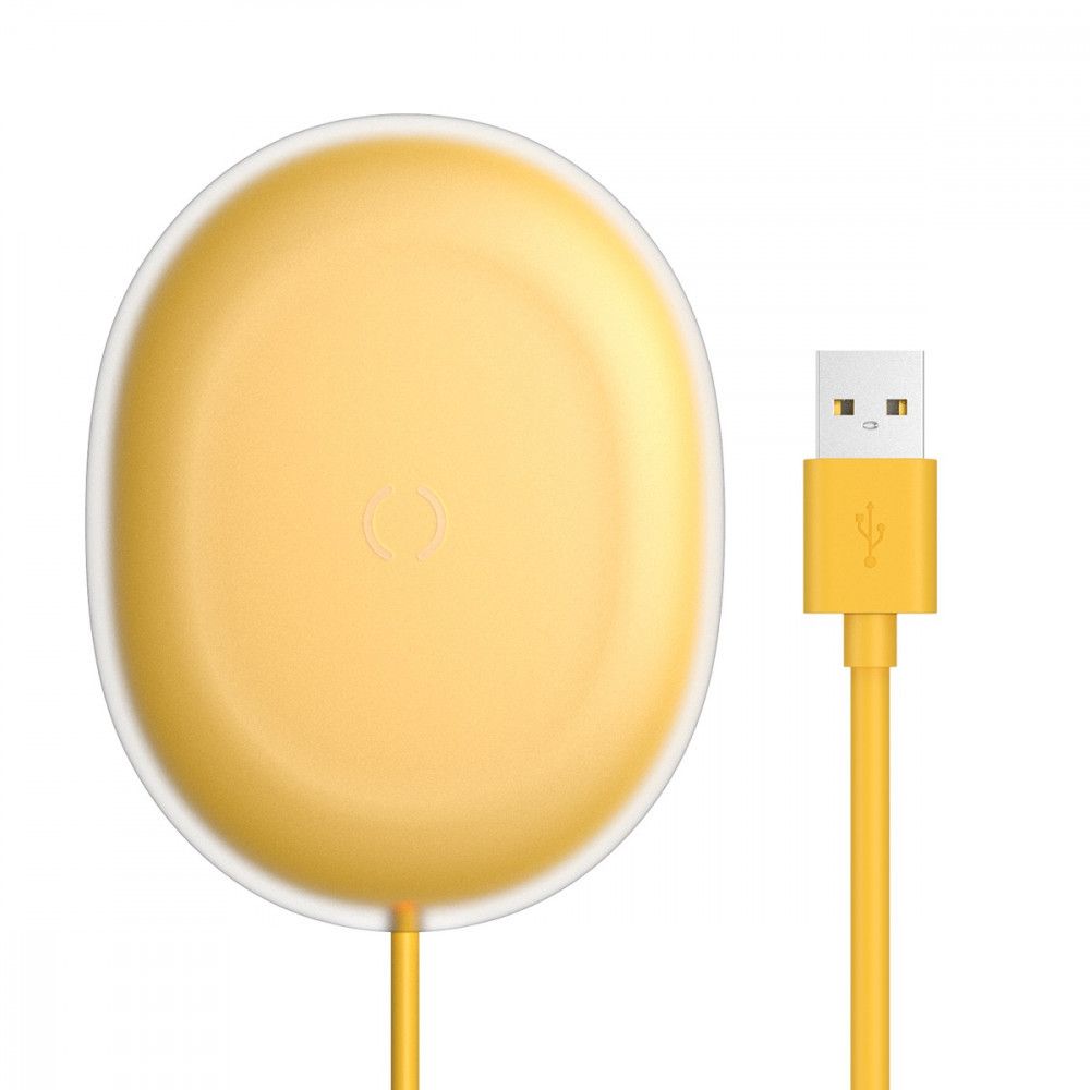 Беспроводное зарядное устройство Baseus Jelly 15W 2A QC3.0 Yellow (WXGD-0Y) 00567 фото