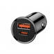 Автомобільний зарядний пристрій Baseus Circular Plastic USB+Type-C 5A 30W Black (CCALL-YS01) 00386 фото 3