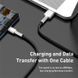 Кабель Baseus Cafule Series Metal Data Cable USB - Type-C 6A 66W 1m Black (CAKF000101) 00830 фото 3