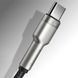 Кабель Baseus Cafule Series Metal Data Cable USB - Type-C 6A 66W 1m Black (CAKF000101) 00830 фото 6