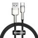 Кабель Baseus Cafule Series Metal Data Cable USB - Type-C 6A 66W 1m Black (CAKF000101) 00830 фото 1