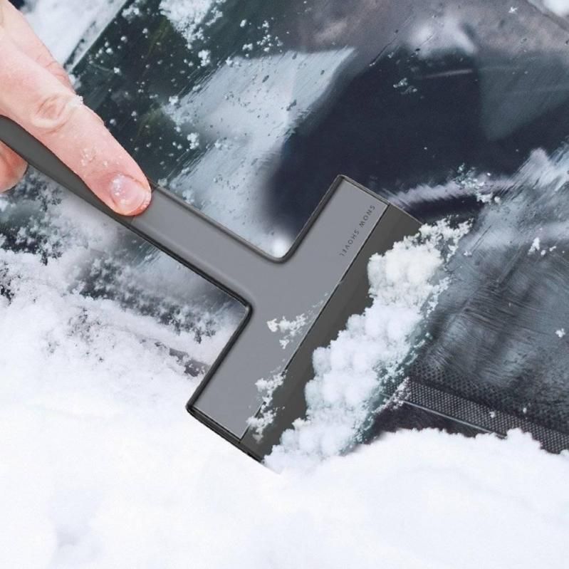 Автомобільний скребок для льоду та снігу Baseus Quick Clean Car Ice Scraper Black (CRQU-01) 00705 фото