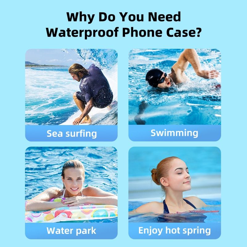 Водонепроникний чохол для телефона UGREEN Waterproof Phone Case support touch ID Black (50919) 00778 фото