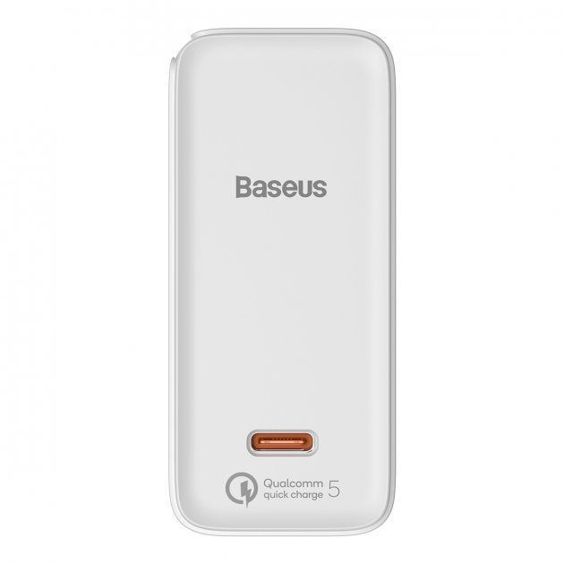 Сетевое зарядное устройство Baseus GaN2 Fast Charger 100W White + Type-C-Type-C cable 1m (TZCCGAN-L02) 00768 фото