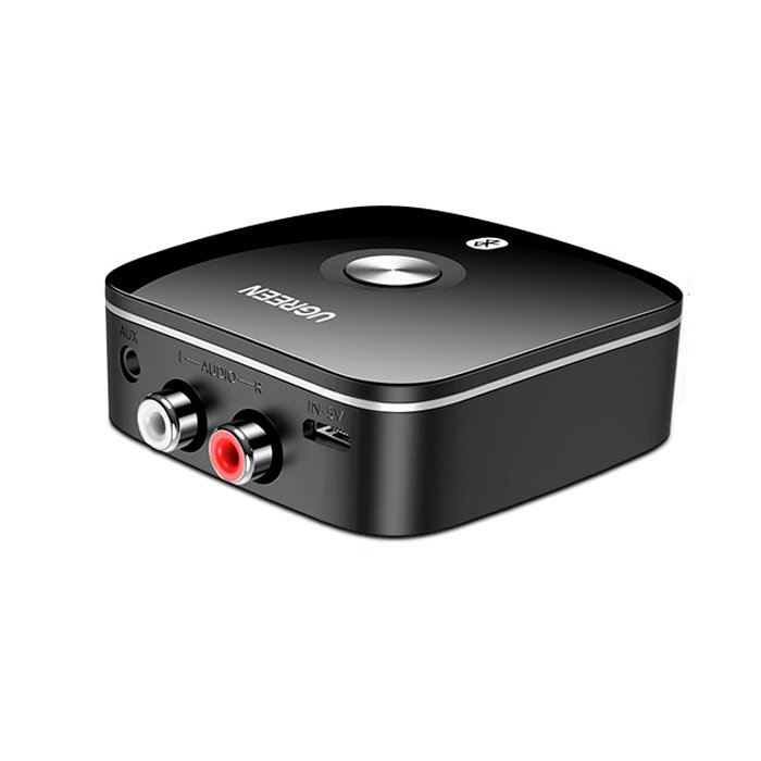 Блютуз аудіо приймач ресивер 2RCA + Jack 3.5 UGREEN CM106 Wireless Bluetooth 5.1 HiFi AptX HD Black (40759) 00979 фото