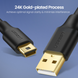 Кабель UGREEN US132 USB-A 2.0 Male to MiniUSB 5 Pin Male Cable 2m Black (30472) 00968 фото 6