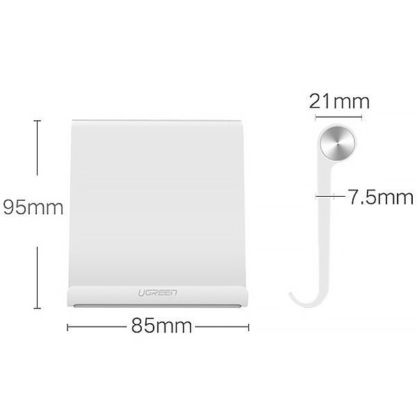 Подставка для телефона UGREEN LP106 Adjustable Portable Stand Multi-Angle White (30285) 00060 фото