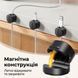 Магнітний органайзер тримач для кабелів настільний UGREEN Magnetic Cable Organizer 3-Pack Black (45797) 01261 фото 3
