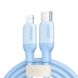 Кабель UGREEN US387 Type-C - Lightning 20W 3A Silicone Cable 1m Blue (20313) 00951 фото 1