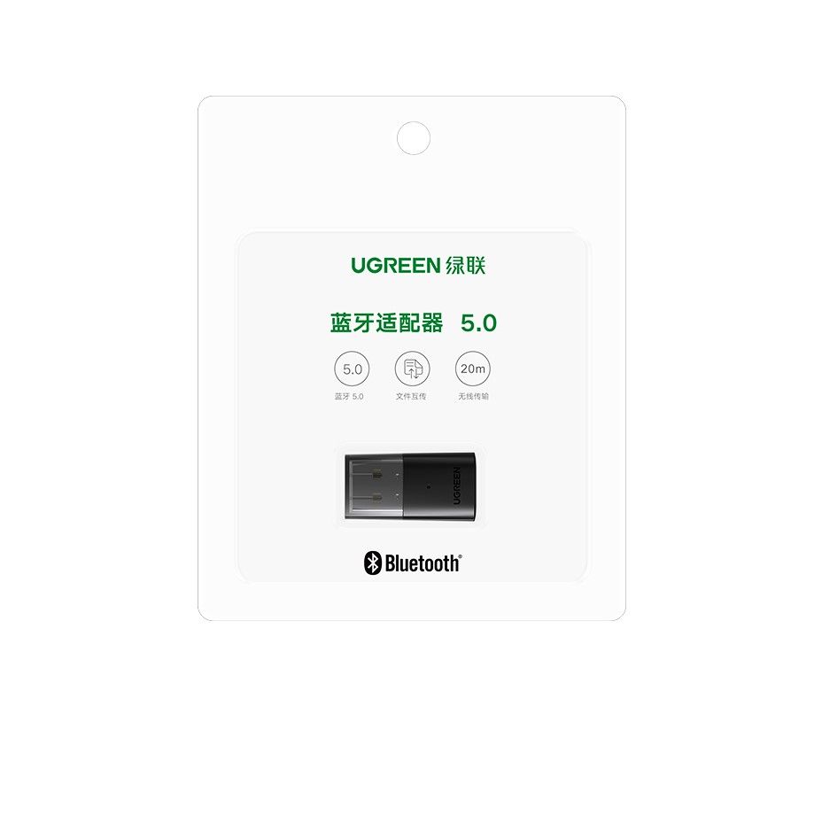 Адаптер блютуз UGREEN CM390 USB Bluetooth 5.0 Adapter Black (80889) 00794 фото