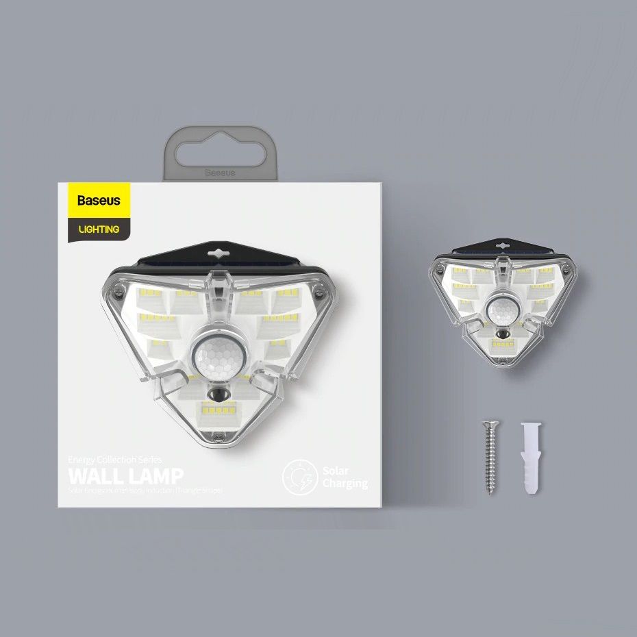 Фасадна LED лампа Baseus Energy Collection Series Solar Human Body Induction Black (DGNEN-A01) 00666 фото