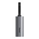 Внешний сетевой адаптер Baseus Steel Cannon Series USB-A & Type-C Bidirectional Gigabit LAN Adapter Gray (CAHUB-AF0G) 00550 фото 4