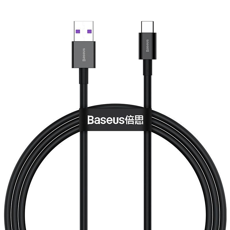Кабель Baseus Superior Series Fast Charging USB - Type-C 6A 66W 2m Black (CATYS-A01) 00835 фото
