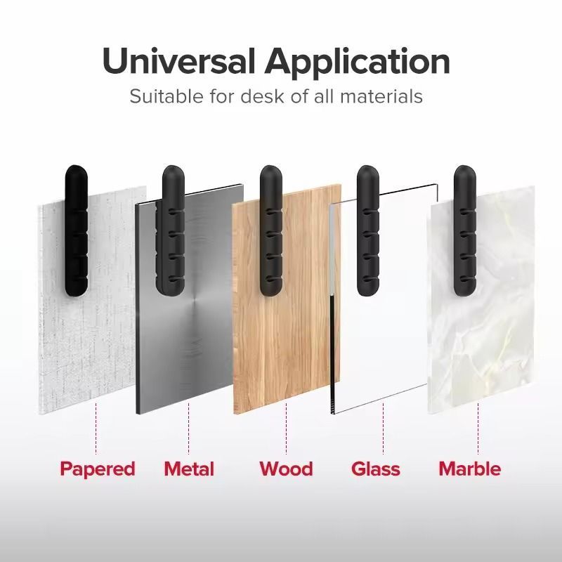 Органайзер для кабелей&nbsp;на 7&nbsp;делений UGREEN LP114 Cable Organizer Black (50320) 00102 фото