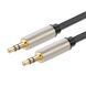 Аудио кабель UGREEN AV125 3.5mm Male to 3.5mm Male Hi-Fi Audio Cable Net Braid 3m Black (10605) 00644 фото 2