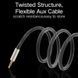 Аудио кабель UGREEN AV125 3.5mm Male to 3.5mm Male Hi-Fi Audio Cable Net Braid 3m Black (10605) 00644 фото 8