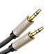 Аудио кабель UGREEN AV125 3.5mm Male to 3.5mm Male Hi-Fi Audio Cable Net Braid 3m Black (10605) 00644 фото 1