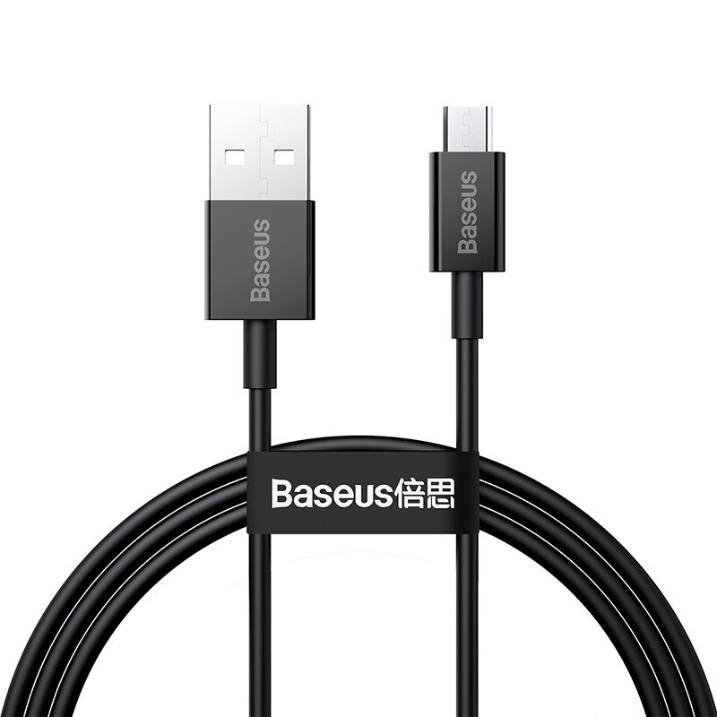 Кабель Baseus Superior Series Fast Charging USB - Micro USB 2A 2m Black (CAMYS-A01) 00833 фото