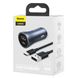Автомобильное зарядное устройство Baseus Golden Contactor Pro USB+Type-C 40W 5A Gray + Type-C cable 1m (TZCCJD-0G) 00763 фото 9