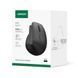 Бездротова вертикальна комп'ютерна миша ергономічна безшумна UGREEN M571P Wireless Vertical Mouse 2.4Ghz+Bluetooth Black (65042)