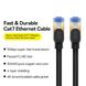Сетевой кабель патч-корд BASEUS Cat7 High Speed 10Gigabit Ethernet Braided Cable 10m Black (B0013320B111-07) 01061 фото 4