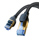 Сетевой кабель патч-корд BASEUS Cat7 High Speed 10Gigabit Ethernet Braided Cable 10m Black (B0013320B111-07) 01061 фото 1