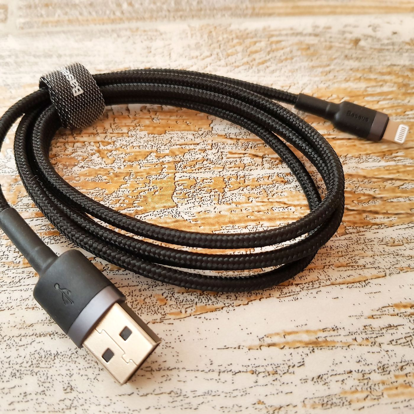 Кабель Baseus Cafule USB - Lightning 2A 3m Gray black (CALKLF-RG1) 00502 фото