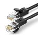 Сетевой кабель UGREEN NW102 Cat6 U/UTP Round Ethernet Cable 0.5м Black (20158) 00989 фото 1