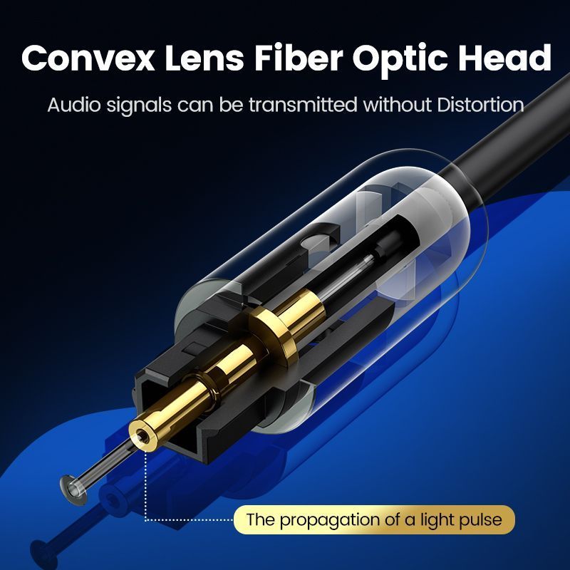 Оптичний аудіо кабель UGREEN AV122 Toslink Optical Audio Cable Pro EIAJ S/PDIF 3м Black (70893) 01143 фото