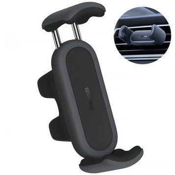 Автомобильный держатель для телефона Baseus Steel Cannon 2 Air Outlet Version (SUGP000001) 00923 фото