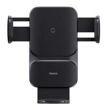 Автомобильный держатель для телефона Baseus Wisdom Auto Alignment Charger 15W Black (CGZX000001) 00924 фото