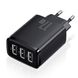 Мережевий зарядний пристрій Baseus Compact Charger 3USB 17W Black (CCXJ020101) 00837 фото 1