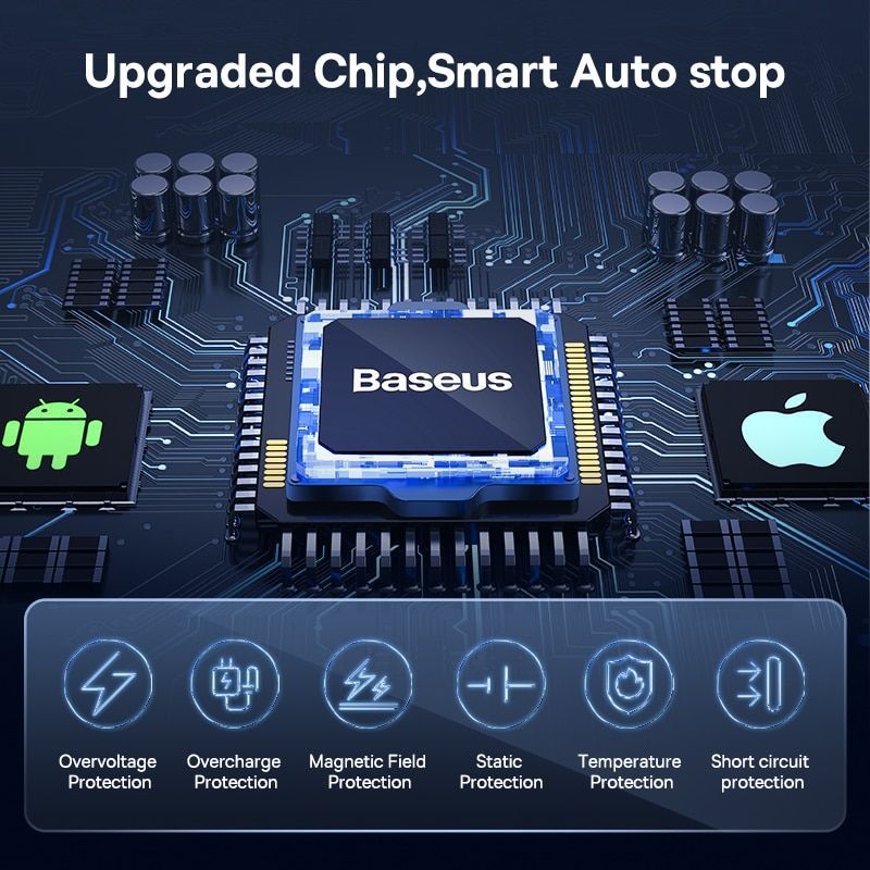 Автомобильный держатель для телефона Baseus Wisdom Auto Alignment Charger 15W Black (CGZX000001) 00924 фото