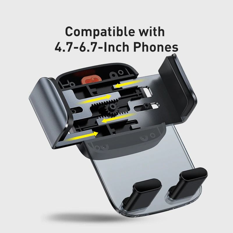 Автомобильный держатель для телефона Baseus Easy Control Clamp Air Outlet Version Black (SUYK000101) 00669 фото