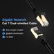 Мережевий кабель патч-корд UGREEN NW107 Cat7 F/FTP Round Ethernet Cable 8m Black (11272) 00638 фото 6
