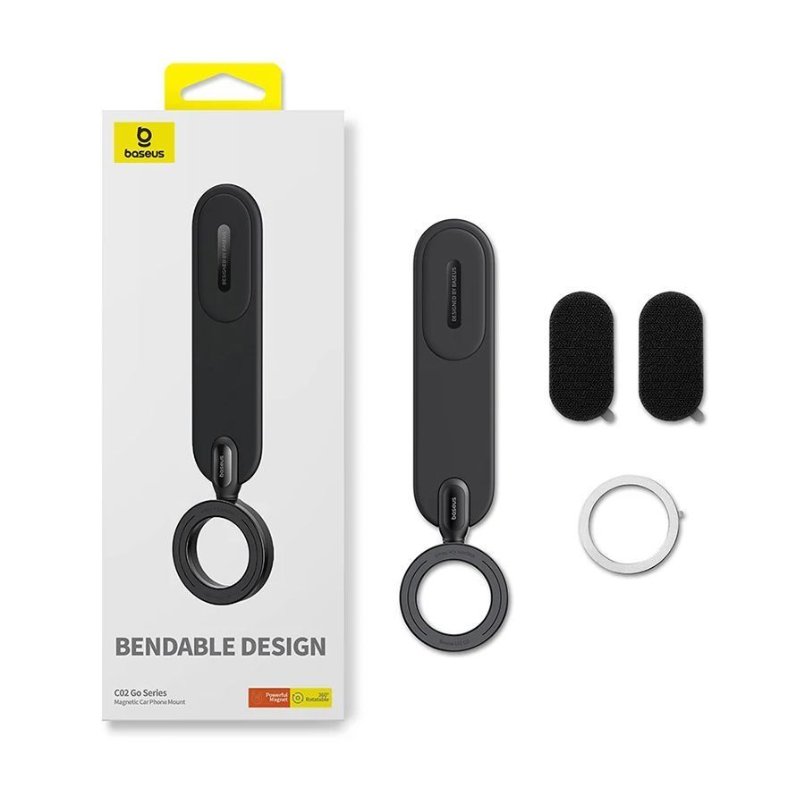 Автомобильный магнитный держатель для телефона BASEUS C02 Go with MagSafe Black (C40165500111-00) 01090 фото